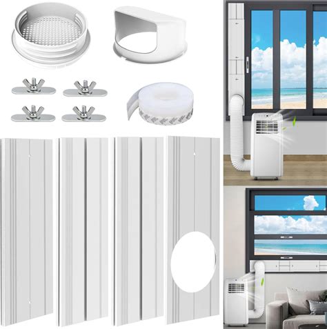 Amazon.com: E-SDS Portable Air Conditioner Window Kit with 5.1” Exhaust ...