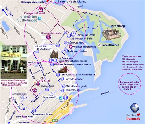 Map Of Helsingor Denmark