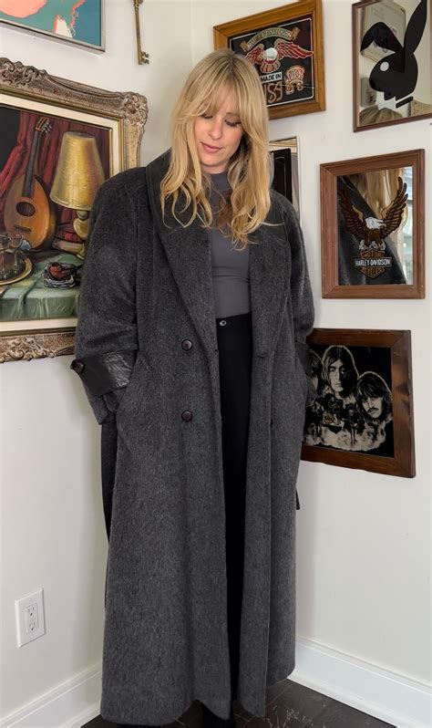 Vintage 1970s 1980s Wool Mohair Floor Length Duster - Etsy