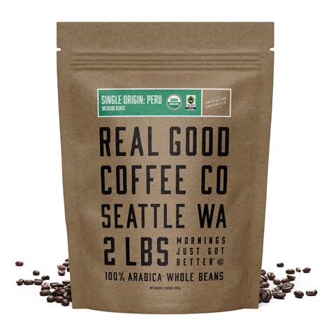 Buy Real Good Coffee CompanyWhole Bean Coffee - Single Origin: Peru ...