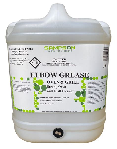 Sampson 20L Elbow Grease Oven & Grill Cleaner EG020 - KC Supplies