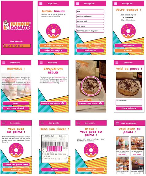 Dunkin' Donuts App on Behance