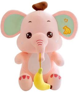 Toy World's Premium Quality Banana Elephant Stuffed Animal Soft Toy For ...