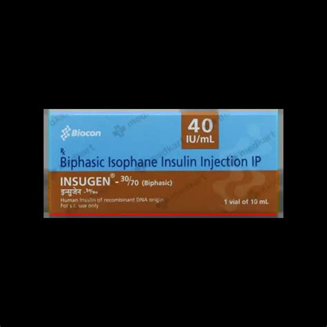 INSUGEN 30/70 40IU VIAL 10 ML Price, Uses, Side Effects & Substitutes ...
