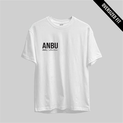 Anbu | Tamil Oversized T-Shirt (White) (Right Pocket) – Fully Filmy