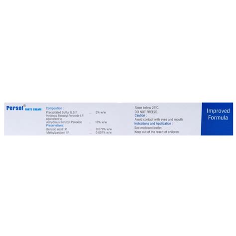 Persol Forte Cream 20 gm Price, Uses, Side Effects, Composition ...