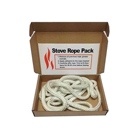 Buy Stove Door Replacement Fibreglass Rope Kit 12mm x 2m Soft Rope ...