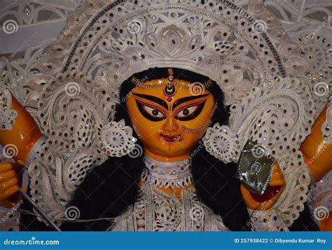 Maa Durga Face Happy Navratri, Durga Pooja, Maa Durga Face In Metal ...