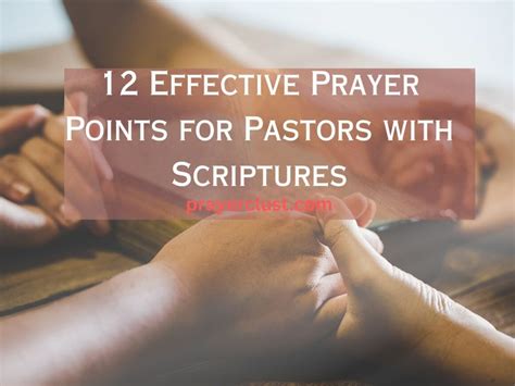 12 Effective Prayer Points for Pastors with Scriptures - Prayer Clust