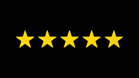 Five star rating review animation. Customer feedback 5 star rating ...