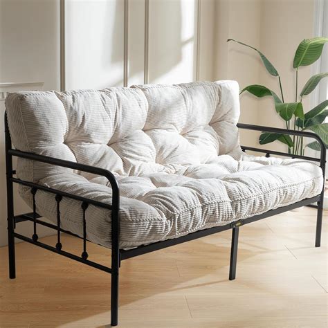 Amazon.com: MAXYOYO 6" Futon Mattress Full Size, Thick Corded Fabric ...