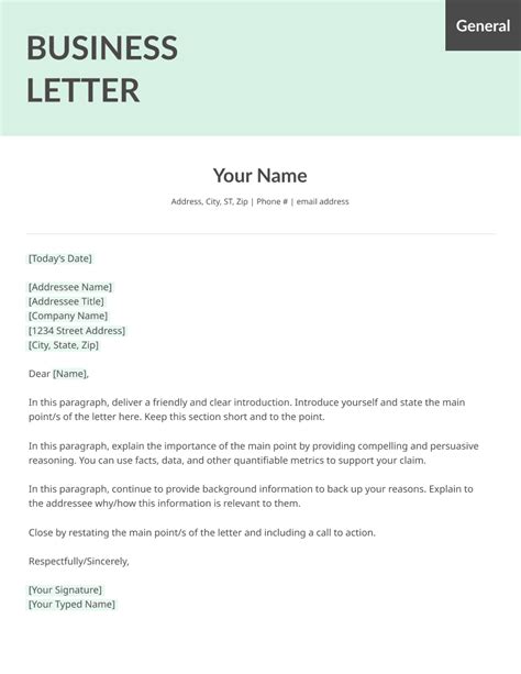 Business Letter 的图像结果