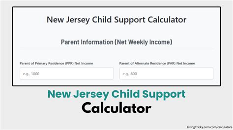 New Jersey Child Support Calculator – Accurate & Easy to Use – LivingTricky