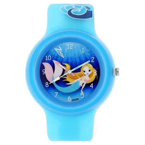 Buy Online Zoop By Titan Quartz Analog Blue Dial PU Strap Watch for ...