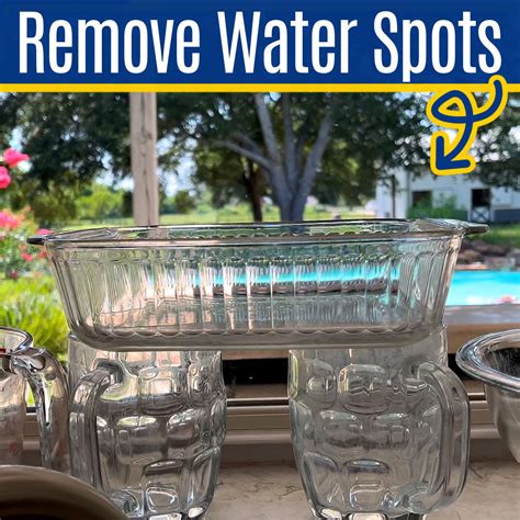 3 EASY Ways To Remove Hard Water Spots On Glassware! Steps And Video ...