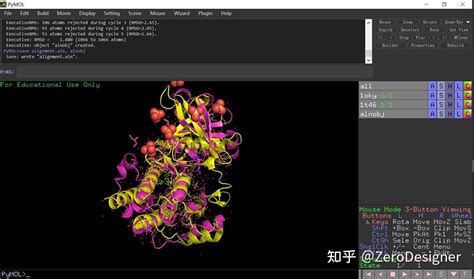 PyMOL Structure Alignment 的图像结果