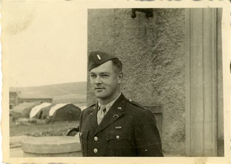 Lt. Monnell at the Headquarters Special Troops ADSEC, Germany, 1945 ...