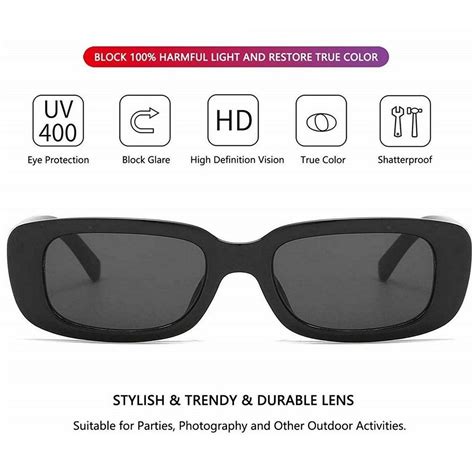 Rectanglular Sunglasses for Women - Dervin