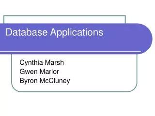 Examples of Database Applications 的图像结果