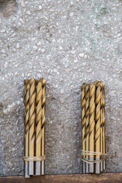 Premium Photo | Drill bits grouped into different sizes