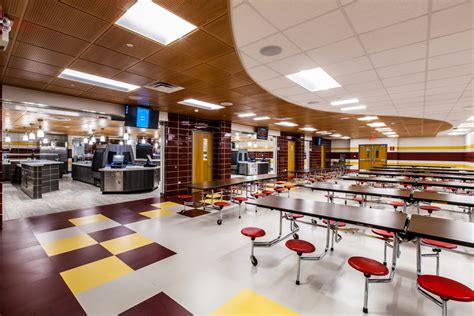 Modern High School Cafeteria