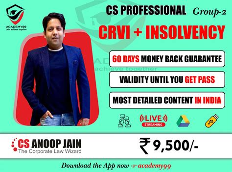 Top Company Secretary (CS) Coaching in Delhi by CS Anoop Jain