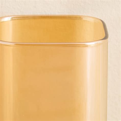 Buy Elvo Seong Set of 4 Borosilicate Glass Tumblers with Bamboo Holder ...