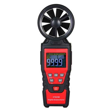 Digital Anemometer Wind Speed Meter with USB Data Logging, LCD Color ...