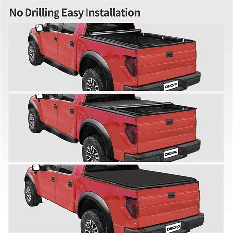 Buy oEdRo Soft Roll Up Truck Bed Tonneau Cover Compatible with 1999 ...
