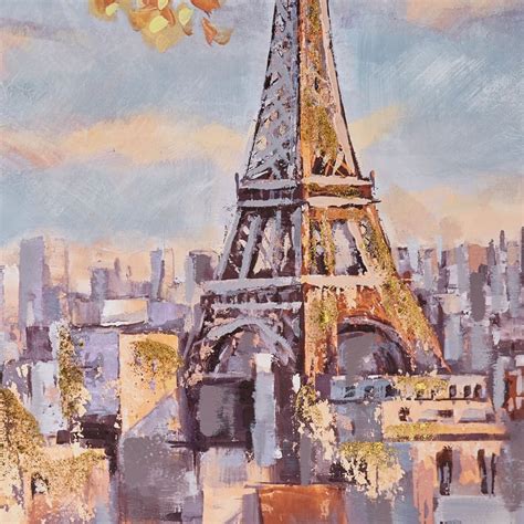Buy Artistry Scrapes Canvas Eiffel Tower Picture Frame - 80x80cm from ...