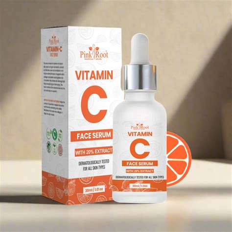 Pink Root Vitamin C Face Serum with 20% Extract | Skin Brightening, An