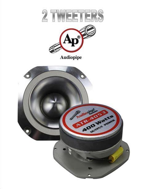 Buy 2 Pack 400W 4 Titanium Bullet Super Tweeter Car Audio Audiopipe ATR ...