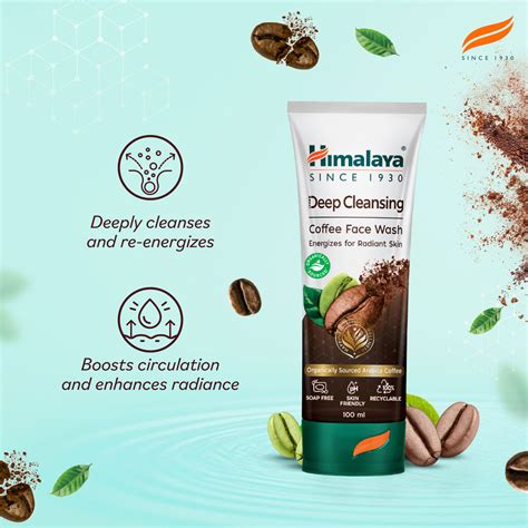 Buy Himalaya Deep Cleansing Coffee Face Wash 100ml – Himalaya Wellness ...