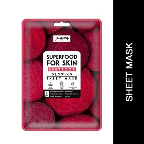 Buy Jaquline USA Superfood Sheet Mask: Beetroot Online at Low Prices in ...
