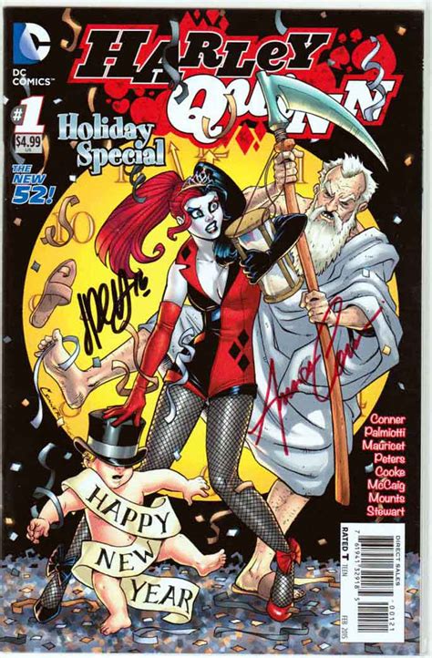 Harley Quinn Holiday Special Variant Amanda Conner New Years Eve Cover ...