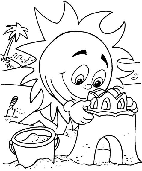 Free Printable Summer Coloring Sheets