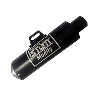 RA ACCESSORIES Istunt Modify Bike Silencer Bike Muffler with Aluminium ...