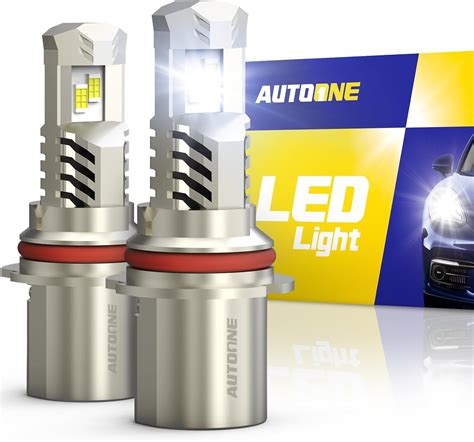 AUTOONE 9007/HB5 LED Headlight Bulbs, 34000LM 6000K White 9007 LED ...
