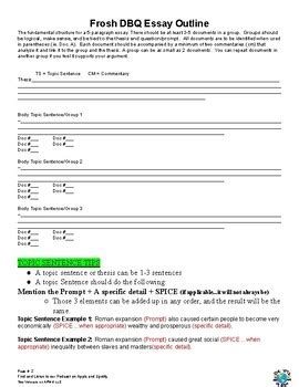 Image result for DBQ Topic Sentence Examples