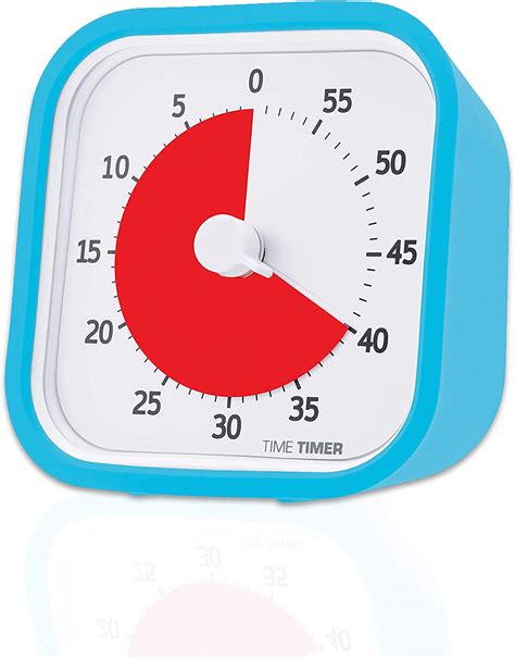 Time Timer LLC 60分钟可视计时器 适用于儿童和成人的教室或会议倒计时时钟 12英寸 蓝色 【Time Timer】 价格 报价 图片