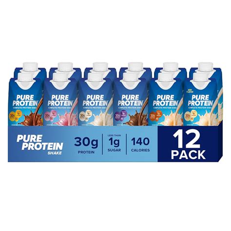 Amazon.com : Pure Protein Protein Shake, 30g Complete Protein, Ready to ...