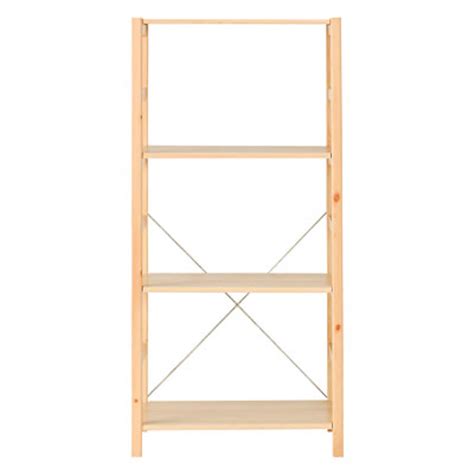 Pine unit shelf W58 cm M W58*D39.5*H120 cm | MUJI