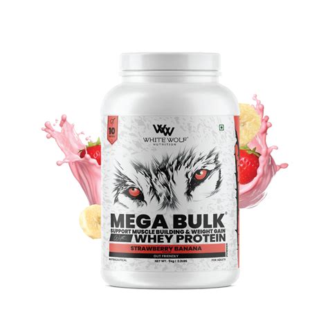 White Wolf Mega Bulk Mass Gainer With Whey Protein – My Store