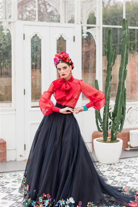Inspired by Frida Kahlo, a bridal editorial | Joanne Fleming Design ...