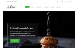 Image result for Bootstrap 4 Recipes Template