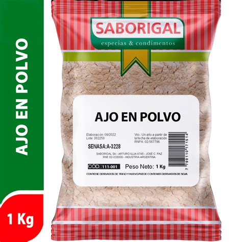 Ajo en Polvo 1 Kg - Especias y Condimentos por Mayor y Menor