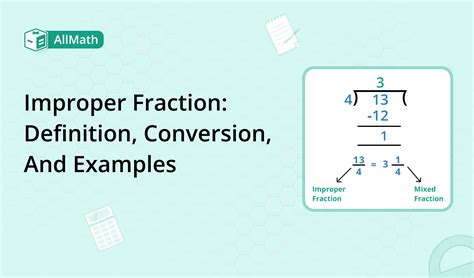Image result for Improper Fraction Definition