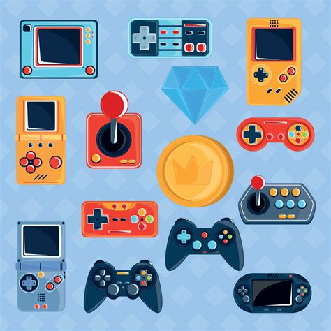 set of video game 12021010 Vector Art at Vecteezy