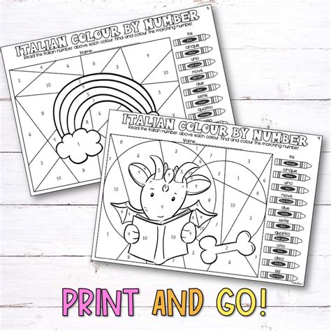 Image result for Italian Worksheets Numbers