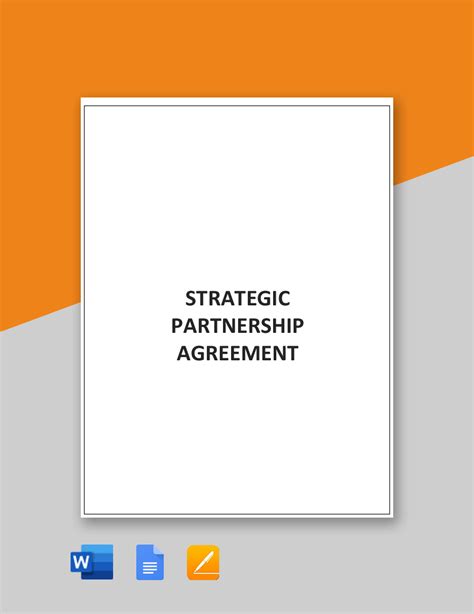 Partnership Agreement Template 的图像结果